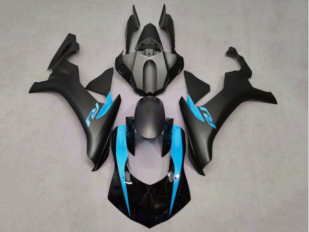 2015-2019 Yamaha YZF 1000 R1 Motorcycle Fairings - Matte Black Glossy Black Light Blue Canada