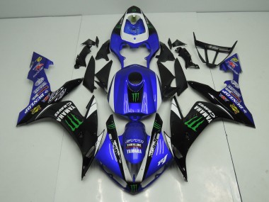 Cheap 2004-2006 Yamaha YZF 1000 R1 Motorcycle Fairings - Blue White Black Green Monster Energy Canada