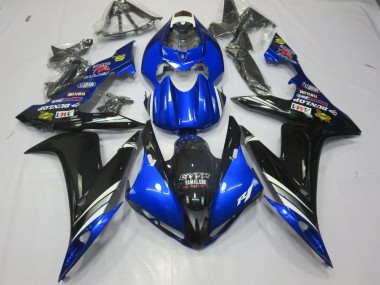 Cheap 2004-2006 Yamaha YZF 1000 R1 Motorcycle Fairings - Blue White Silver Black GYTR Yamalube Dunlop Canada