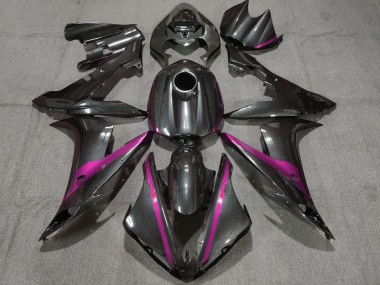 Cheap 2004-2006 Yamaha YZF 1000 R1 Motorcycle Fairings - Carbon Fiber Style Pink Canada
