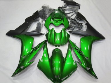 Cheap 2004-2006 Yamaha YZF 1000 R1 Motorcycle Fairings - Green Matte Black Canada