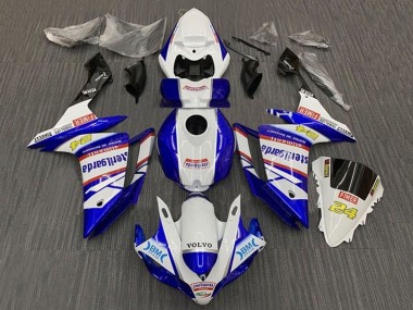 Cheap 2007-2008 Yamaha YZF 1000 R1 Motorcycle Fairings - White Blue Red Volvo Fimer Sterilgarda Canada