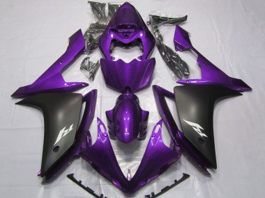 Cheap 2007-2008 Yamaha YZF 1000 R1 Motorcycle Fairings - Purple Matte Black Canada