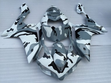 Cheap 2007-2008 Yamaha YZF 1000 R1 Motorcycle Fairings - White Grey Black Camouflage Canada