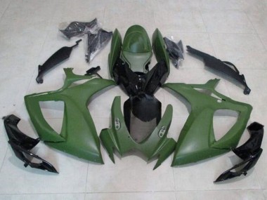 Cheap 2006-2007 Suzuki GSXR 600 / GSXR 750 Motorcycle Fairings - Army Green Glossy Black Canada