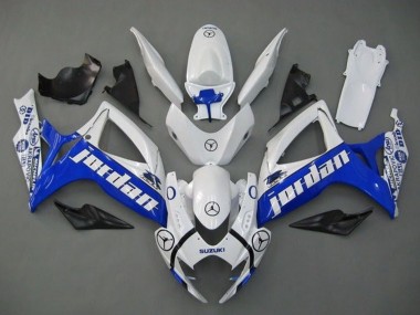 Cheap 2006-2007 Suzuki GSXR 600 / GSXR 750 Motorcycle Fairings - White Blue Jordan Canada