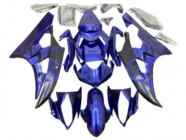 Cheap 2006-2007 Yamaha YZF R6 Motorcycle Fairings - Blue Matte Black Canada