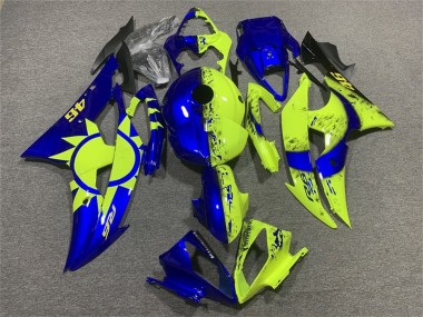 Cheap 2008-2016 Yamaha YZF R6 Motorcycle Fairings - Blue Neon Yellow 46 Canada