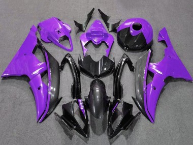 Cheap 2008-2016 Yamaha YZF R6 Motorcycle Fairings - Purple Black Carbon Fiber Style Canada