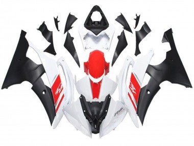 Cheap 2008-2016 Yamaha YZF R6 Motorcycle Fairing - White Red Matte Black Canada