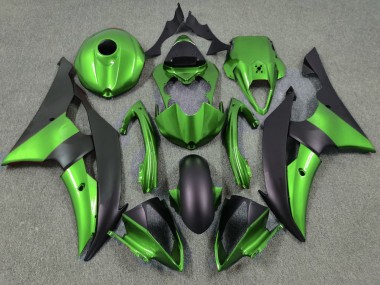 Cheap 2008-2016 Yamaha YZF R6 Motorcycle Fairings - Green Matte Black Canada
