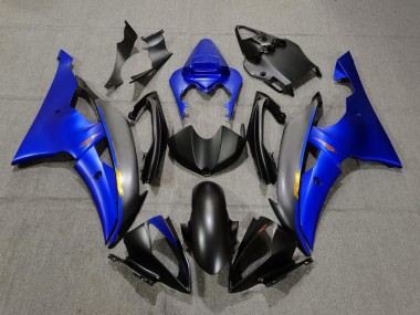 Cheap 2008-2016 Yamaha YZF R6 Motorcycle Fairings - Blue Matte Black Yellow Decals Canada
