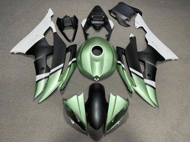 Cheap 2008-2016 Yamaha YZF R6 Motorcycle Fairings - White Green Matte Black Canada