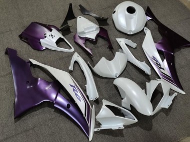 Cheap 2008-2016 Yamaha YZF R6 Motorcycle Fairing - White Purple Canada