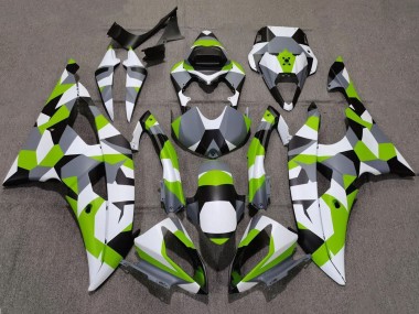 Cheap 2008-2016 Yamaha YZF R6 Motorcycle Fairings - White Green Grey Black Camouflage Canada