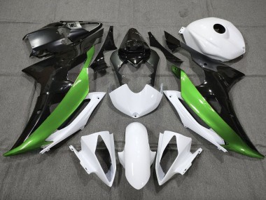 Cheap 2008-2016 Yamaha YZF R6 Motorcycle Fairings - White Green Glossy Black Canada
