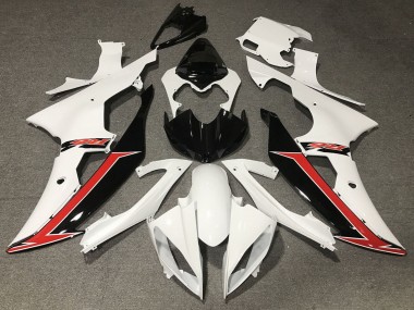 Cheap 2008-2016 Yamaha YZF R6 Motorcycle Fairing - White Red Glossy Black Canada