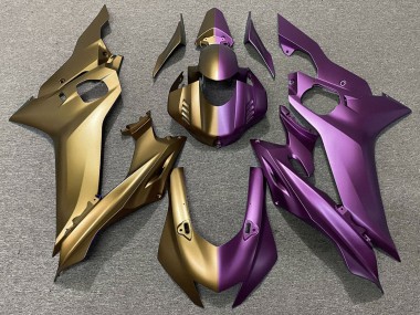 Cheap 2017-2023 Yamaha YZF R6 Motorcycle Fairings - Matte Gold Purple Split Canada