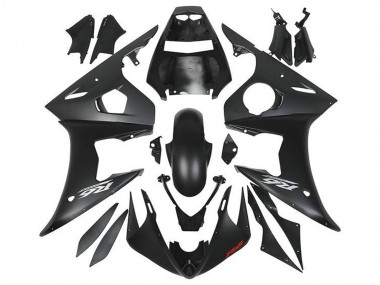 Cheap 2005 Yamaha YZF R6 Motorcycle Fairings - Matte Black Silver Red Canada