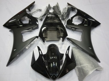 Cheap 2005 Yamaha YZF R6 Motorcycle Fairings - Glossy Black Matte Black Canada