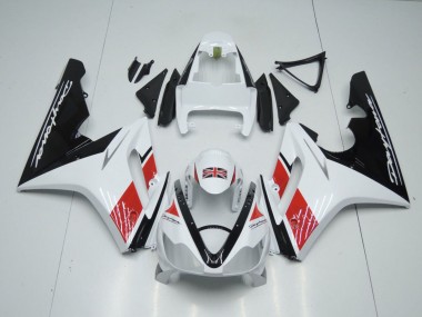 Cheap 2006-2008 Triumph Daytona 675 Triple Motorcycle Fairings - White Red Glossy Black Canada