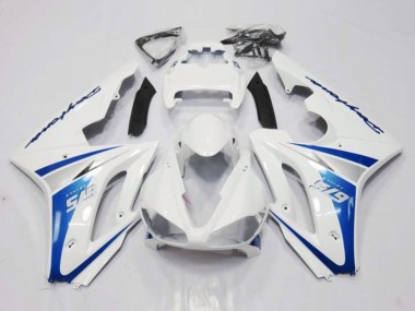 Cheap 2006-2008 Triumph Daytona 675 Triple Motorcycle Fairing - White Blue Canada