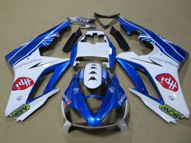 Cheap 2006-2008 Triumph Daytona 675 Triple Motorcycle Fairings - White Blue Canada