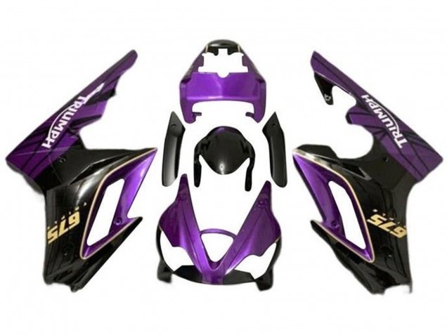 2009-2012 Triumph Daytona 675 Triple Motorcycle Fairings - Purple Gold Glossy Black Canada