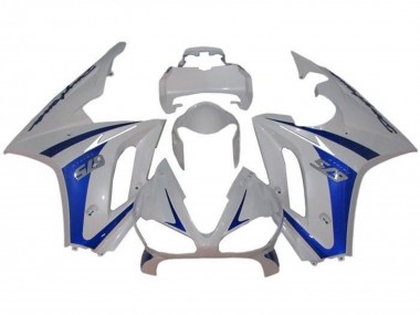 Cheap 2009-2012 Triumph Daytona 675 Triple Motorcycle Fairings - White Blue Canada