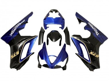 Cheap 2009-2012 Triumph Daytona 675 Triple Motorcycle Fairings - Blue Glossy Black Canada