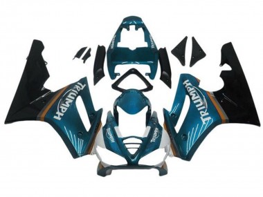 Cheap 2009-2012 Triumph Daytona 675 Triple Motorcycle Fairings - Teal Blue Glossy Black Canada