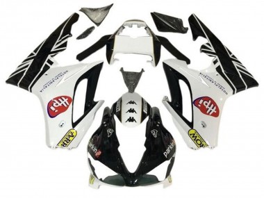 Cheap 2009-2012 Triumph Daytona 675 Triple Motorcycle Fairings - White Glossy Black HPi Canada