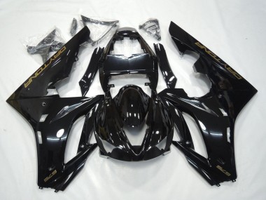 Cheap 2009-2012 Triumph Daytona 675 Triple Motorcycle Fairing - Glossy Black Gold Decals Canada
