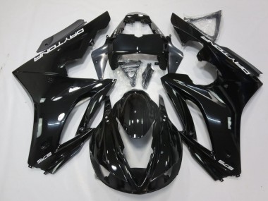 Cheap 2009-2012 Triumph Daytona 675 Triple Motorcycle Fairings - Glossy Black White Decals Canada