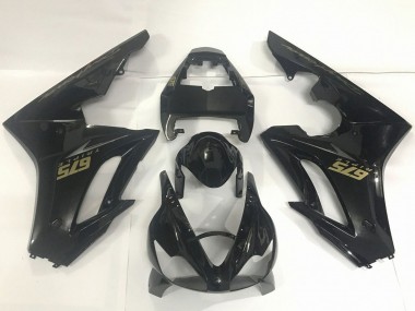 Cheap 2009-2012 Triumph Daytona 675 Triple Motorcycle Fairings - Glossy Black Gold Decals Canada