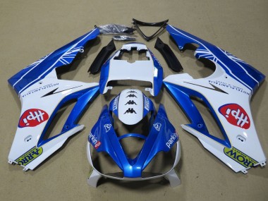 Cheap 2009-2012 Triumph Daytona 675 Triple Motorcycle Fairings - White Blue Hpi Canada