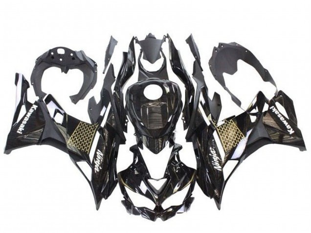 2019-2025 Kawasaki ZX4R ZX-4RR Motorcycle Fairings - Glossy Black White Gold Canada