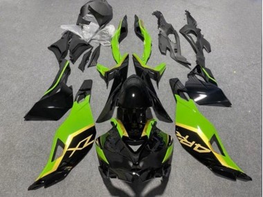 Cheap 2019-2025 Kawasaki ZX4R ZX-4RR Motorcycle Fairings - Glossy Black Green Gold Canada