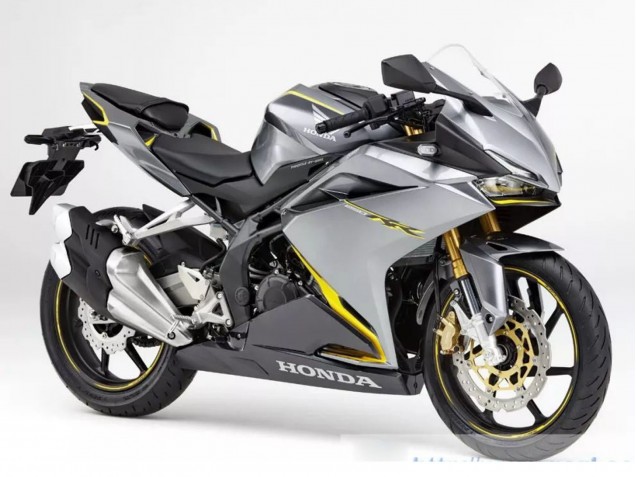 2017-2022 Honda CBR250RR Motorcycle Fairings - Silver Yellow Matte Black Canada