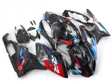 Cheap 2015-2016 BMW S1000RR Motorcycle Fairings - Blue Red Carbon Fiber Canada