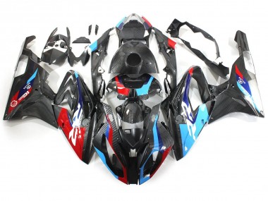 Cheap 2015-2016 BMW S1000RR Motorcycle Fairings - Blue Red Carbon Fiber Canada