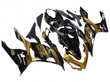 Cheap 2018-2024 Kawasaki EX400 Motorcycle Fairings - Gold Glossy Black Canada