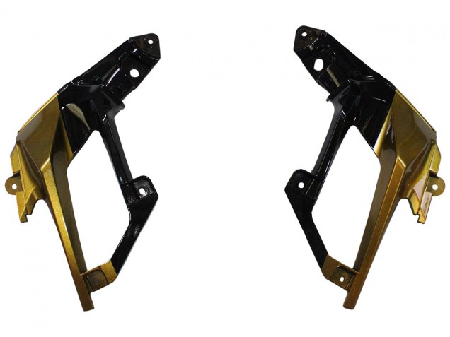 2018-2024 Kawasaki EX400 Motorcycle Fairings - Gold Glossy Black Canada