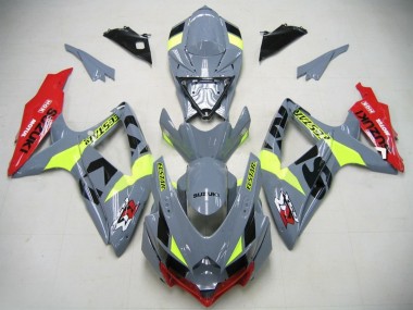 Cheap 2006-2007 GSXR750 K6 Motorcycle Fairings - Nardo Grey Neon Green Red Ecstar Canada