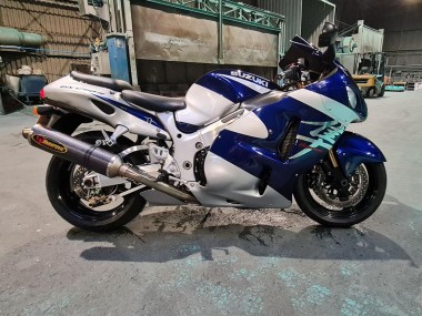 Cheap 1996-2007 Suzuki GSXR 1300 Hayabusa Motorcycle Fairings - Blue White Canada