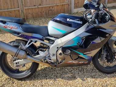 Cheap 2002-2003 Kawasaki Ninja ZX9R Motorcycle Fairings - Blue Silver Canada