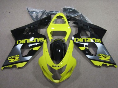 Cheap 2004-2005 Suzuki GSXR 600 Motorcycle Fairings - Yellow Silver Glossy Black Canada