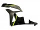 2007-2008 Honda CBR600RR Motorcycle Fairings - Glossy Black High Viz Yellow Canada