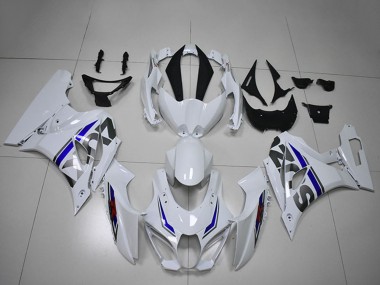 Cheap 2017-2024 Suzuki GSXR 1000 Motorcycle Fairings - White Blue Canada