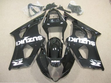 Cheap 2003-2004 Suzuki GSXR 1000 Motorcycle Fairing - Glossy Black White Decal Canada